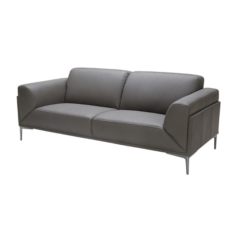 J&M King Grey Leather 4PC Living Room Set 182501 - J&M Furniture - 18250-S