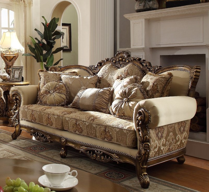 HD-506 Luxury Brown Homey Design 3 PC Sofa Set - Homey Design - HD-S506