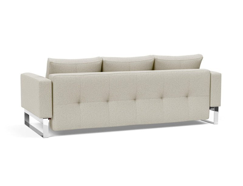 Innovation Living | Cassius Chrome Quilt Deluxe Full Sofa Bed - Innovation Living - 95-748082004XXX-0-2