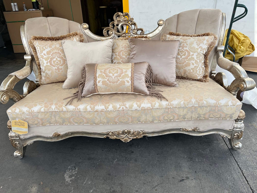 HD-2663 Golden Antique Victorian 3PC Sofa Set | Homey Design - Homey Design - HD-S2663