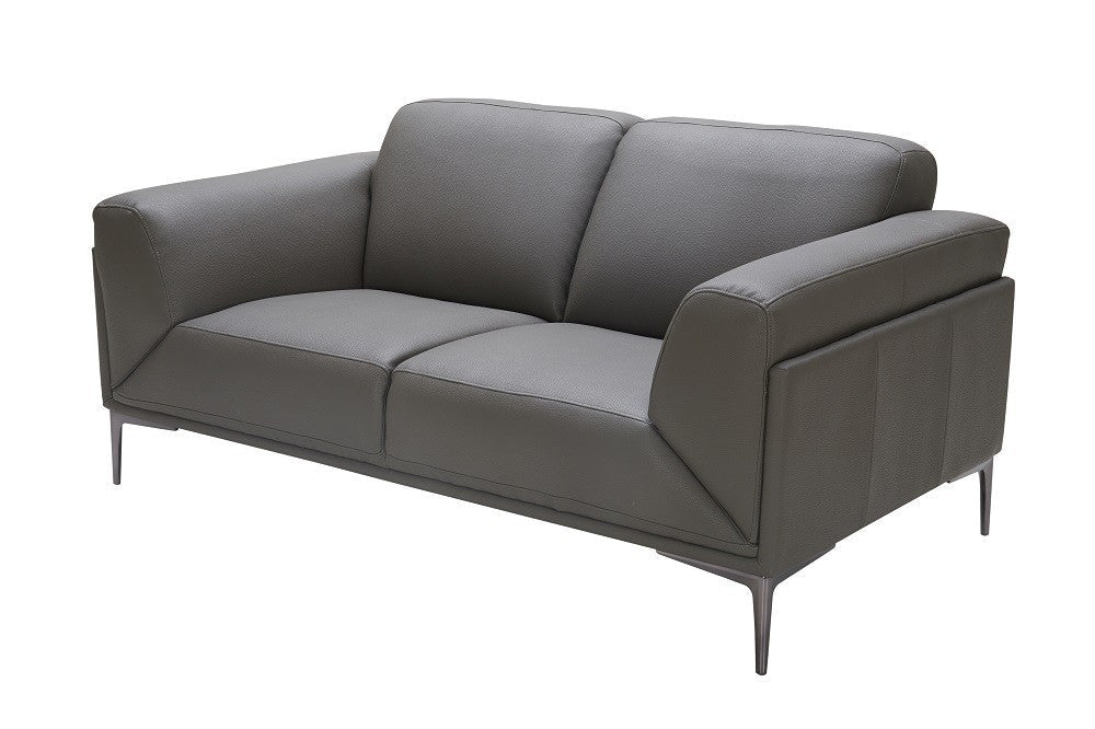 J&M King Grey Leather 4PC Living Room Set 182501 - J&M Furniture - 18250-L