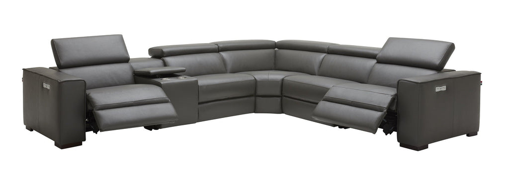 J&M Dark Grey Picasso Motion Reclining Sectional - J&M Furniture - 18865-DG