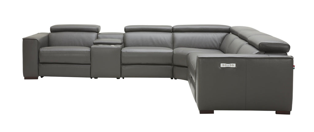 J&M Dark Grey Picasso Motion Reclining Sectional - J&M Furniture - 18865-DG