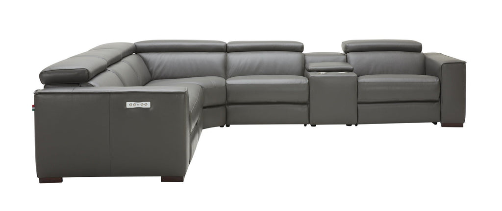 J&M Dark Grey Picasso Motion Reclining Sectional - J&M Furniture - 18865-DG