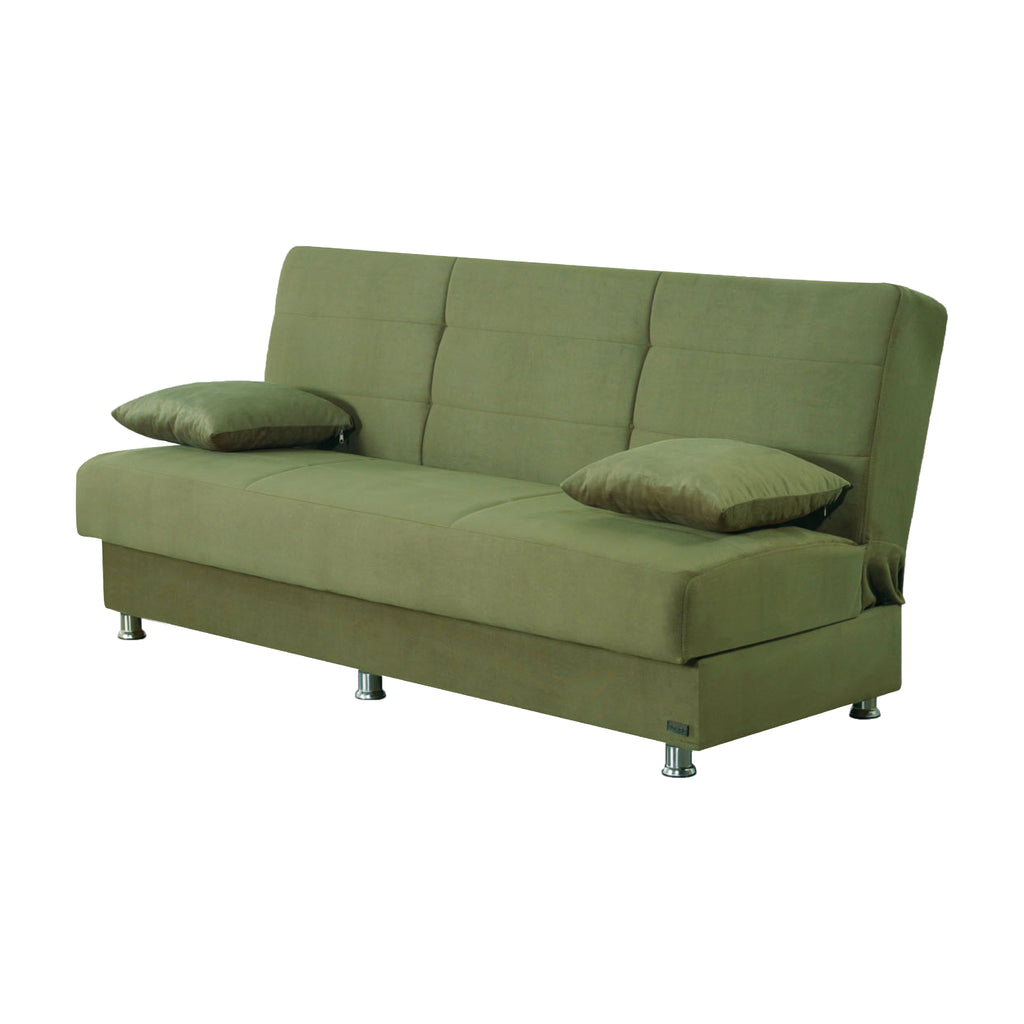 Empire Green Microfiber Sofa Bed