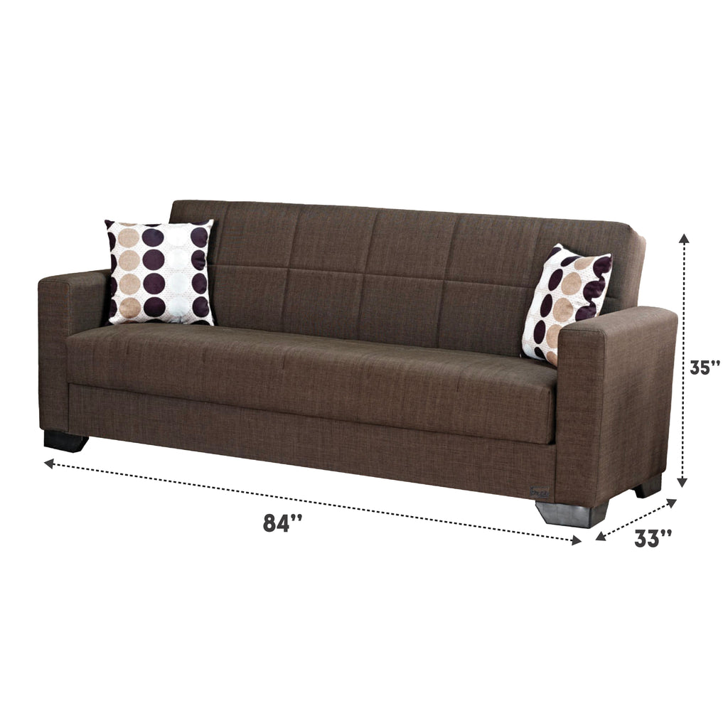 Empire USA Vermont Brown Sofa Bed DM