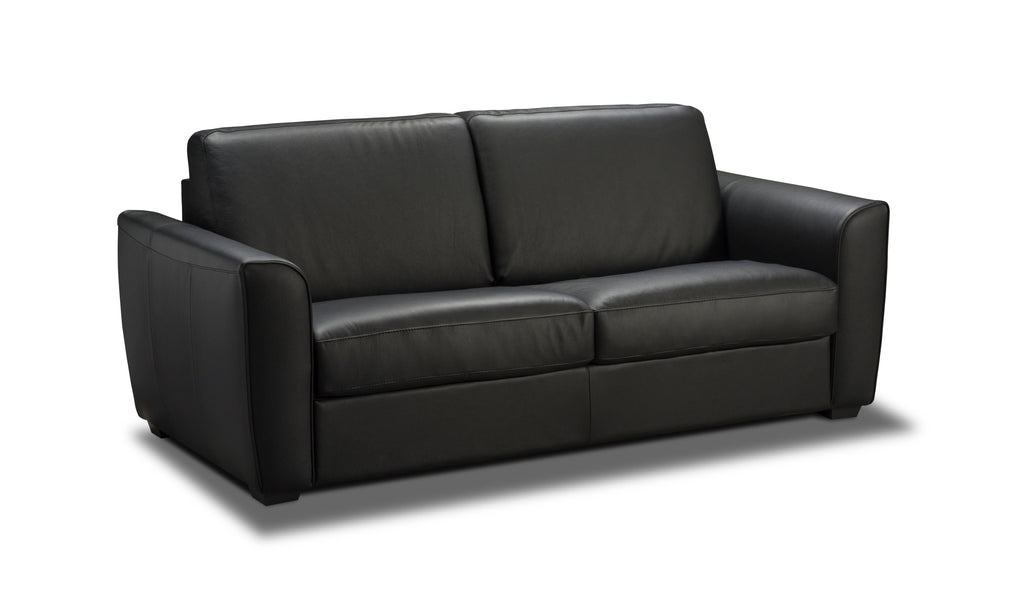 J&M Ventura Black Leather Pull Out Sofa Bed 18232 - J&M Furniture - 18232