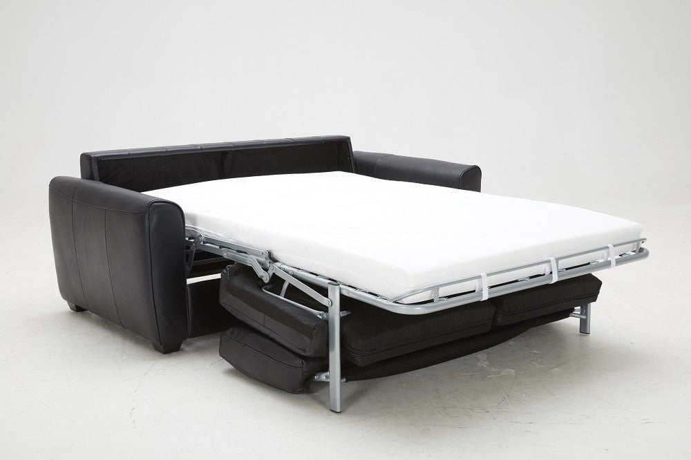J&M Ventura Black Leather Pull Out Sofa Bed 18232 - J&M Furniture - 18232