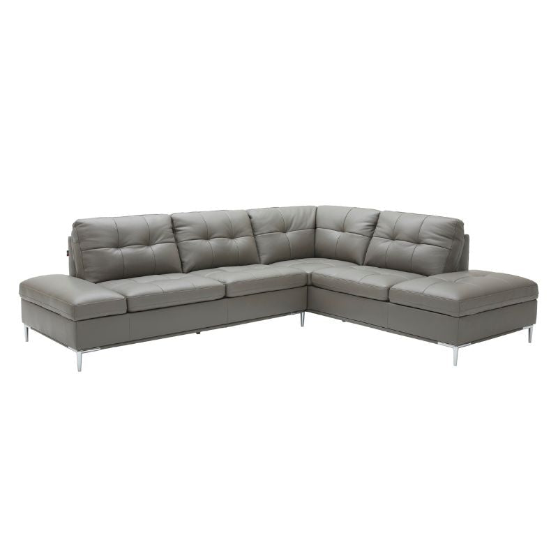 Leonardo Leather Sectional Sofa Jnm