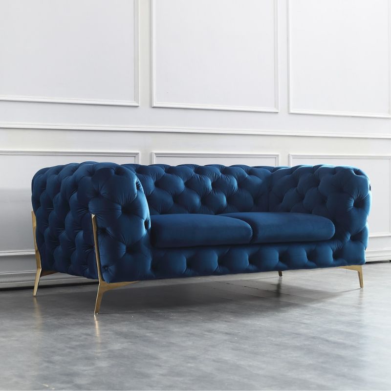 J&M Glamour Blue Living Room Set 17182 - J&M Furniture - 17182-L
