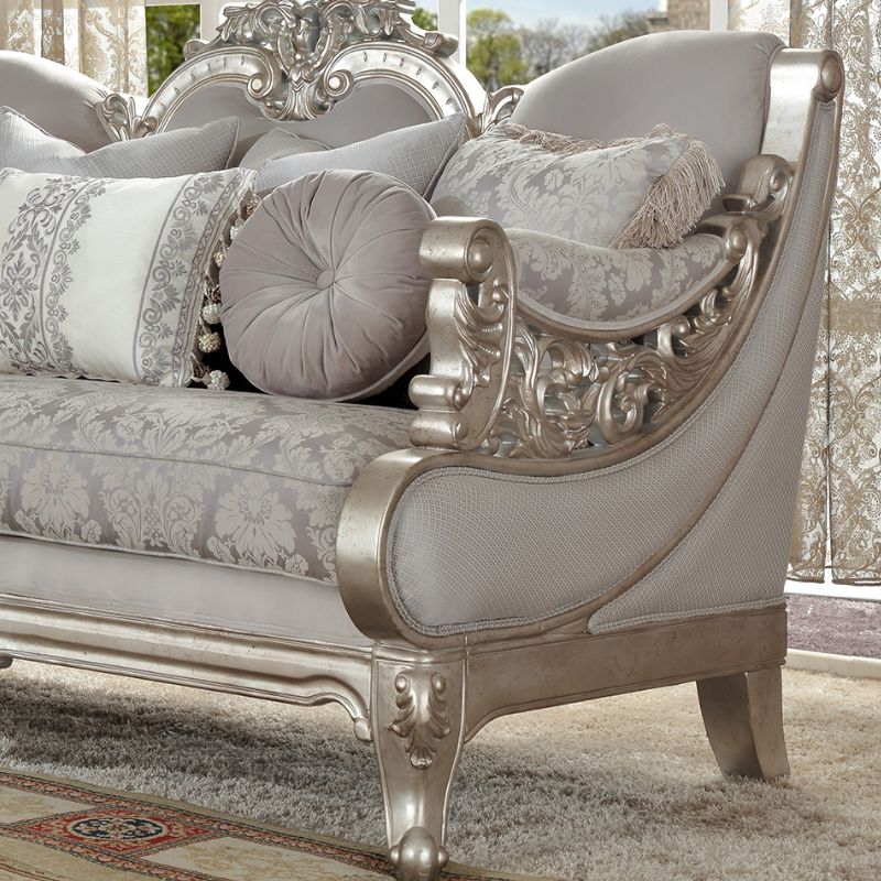 HD-2662 Metallic Silver Homey Design Sofa - Homey Design - HD-S2662