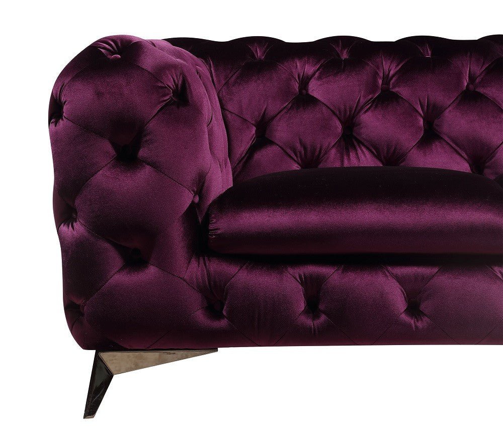 J&M Glitz Purple 3Pc Living Room Sofa Set 183352 - J&M Furniture - 183352