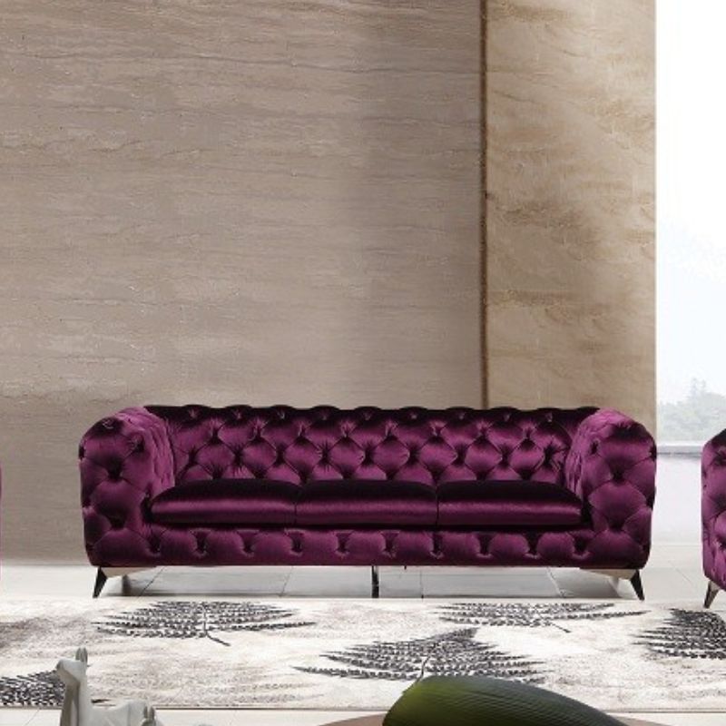 J&M Glitz Purple 3Pc Living Room Sofa Set 183352 - J&M Furniture - 183352-S-P