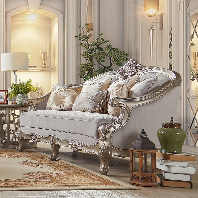 HD-20339 Silver Luxury Antique 3PC Sofa Set | Homey Design - Homey Design - HD-L20339