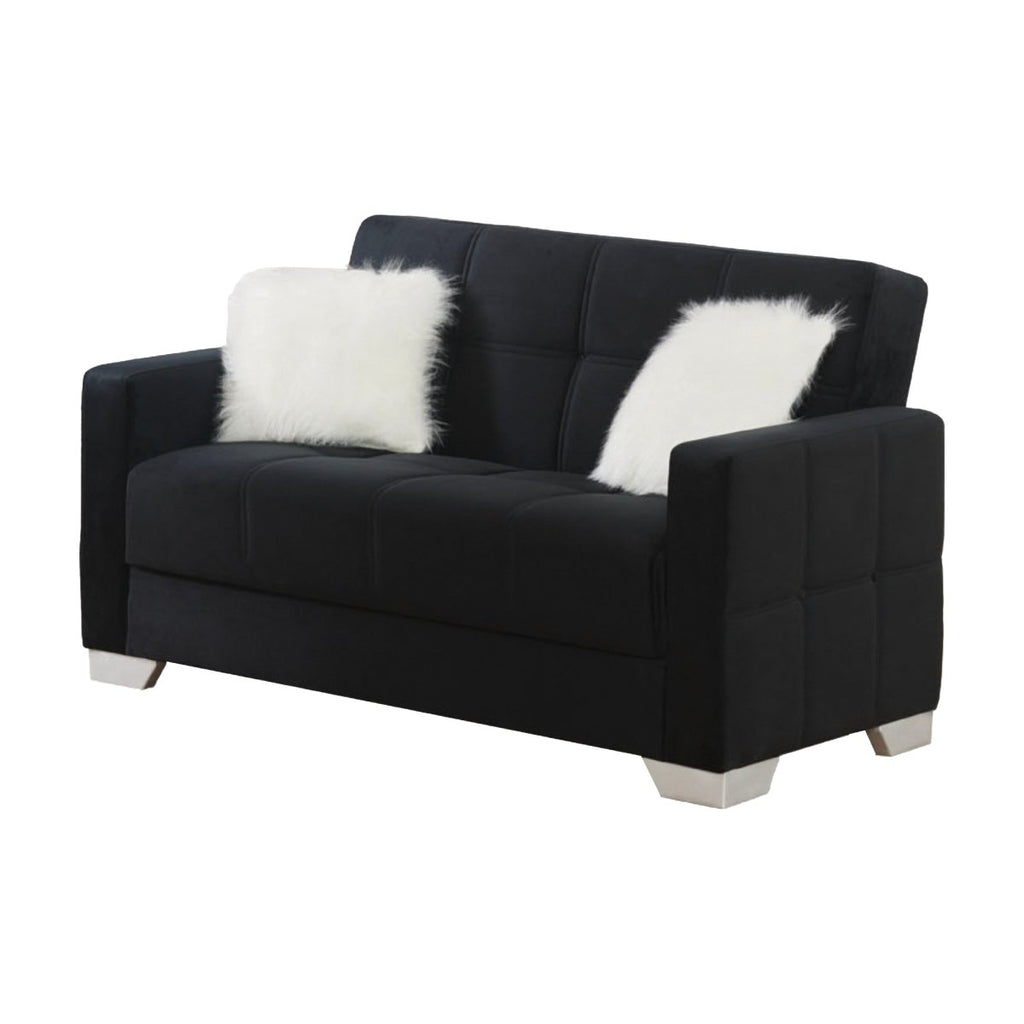 Empire USA | Ontario Black Sofa Bed 3PC Living Room Set - Empire USA - SB-ONTARIO-BLACK-2