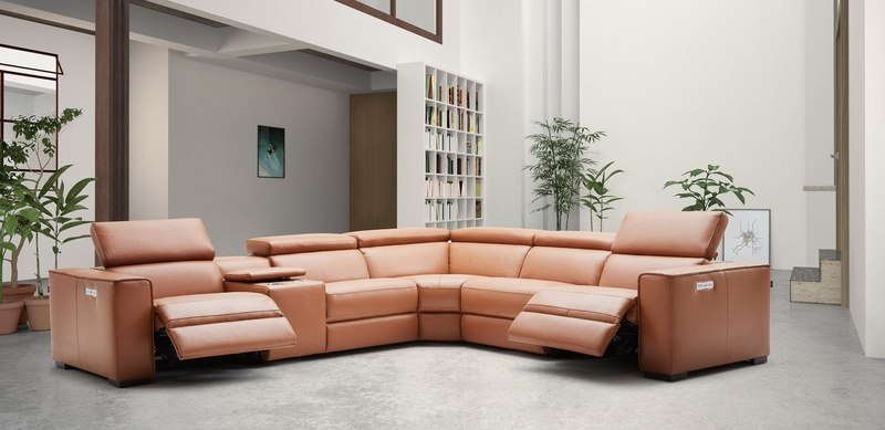 J&M Carmel Picasso Motion Reclining Sectional - J&M Furniture - 18865-C