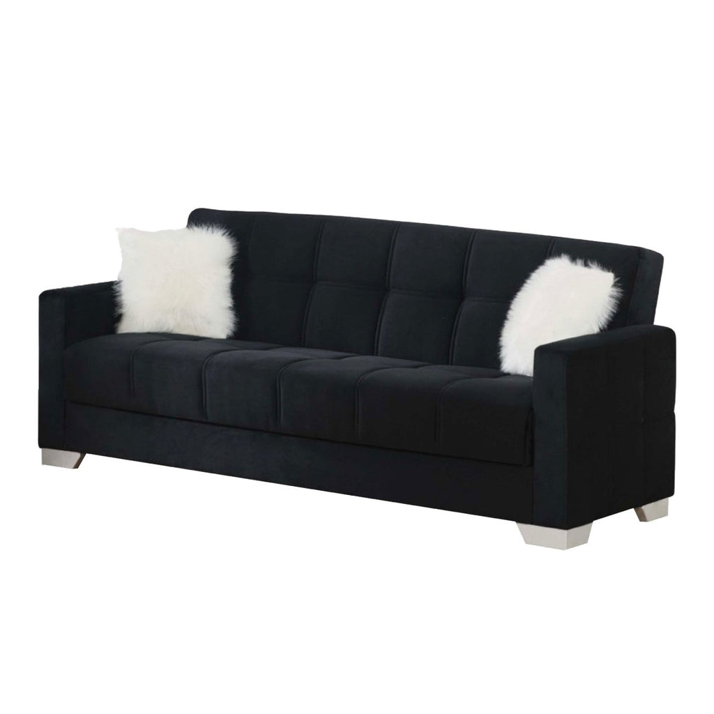 Empire USA | Ontario Black Sofa Bed 3PC Living Room Set - Empire USA - SB-ONTARIO-BLACK